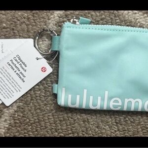 NWT Lululemon Aqua Blue Clip-On Pouch